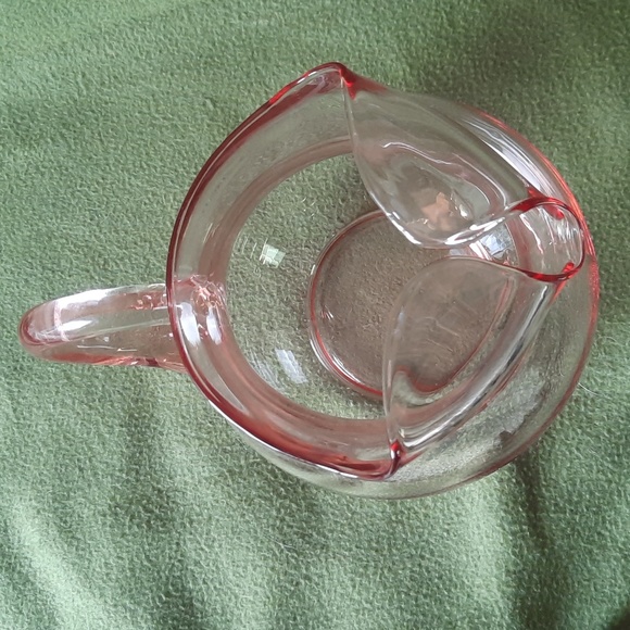 Vintage Depression Glass Light Pink Pitcher - Picture 4 of 7